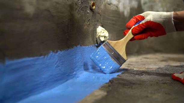 Commercial Basement Waterproofing project at a Ferrysburg, MI business property by SJ Waterproofing Pros